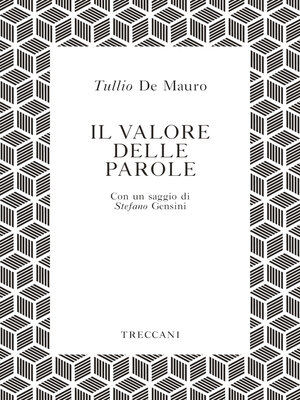 cover image of Il valore delle parole